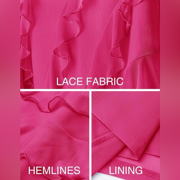 NWT Small Tube top dress Chic Asymmetrical Pink Strapless Dress - Picture 8 of 12